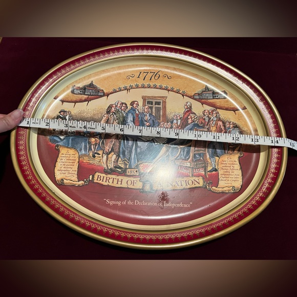 Miller Highlife Declaration of Independence Tin Platter - Picture 4 of 5